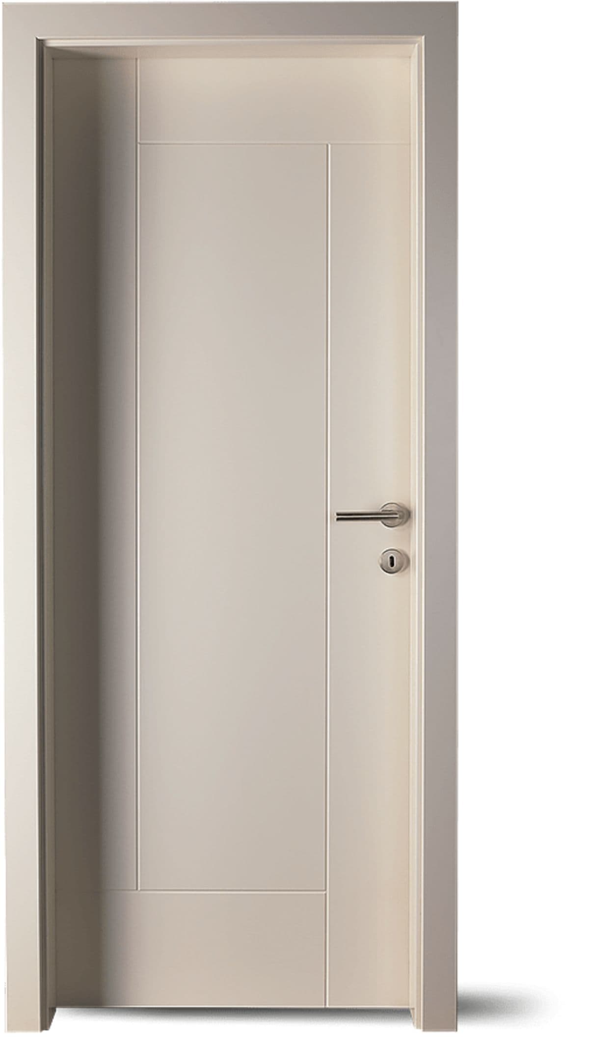 درب داخلی سفید رنگ ساده